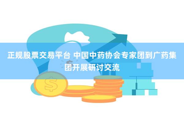 正规股票交易平台 中国中药协会专家团到广药集团开展研讨交流