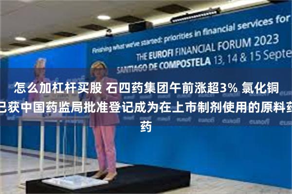 怎么加杠杆买股 石四药集团午前涨超3% 氯化铜已获中国药监局批准登记成为在上市制剂使用的原料药