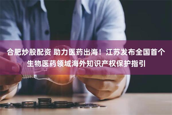 合肥炒股配资 助力医药出海！江苏发布全国首个生物医药领域海外知识产权保护指引
